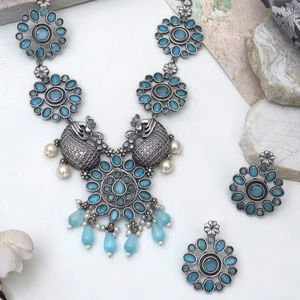 Conjunto de collar oxidado Manisha de alta calidad más vendido del proveedor indio directo - Product Image 1