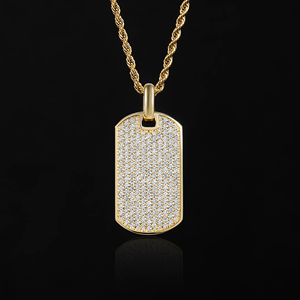 Colgante de Lujo Personalizado de Hip Hop, Chapado en Oro, con Diamantes CZ - Product Image 1