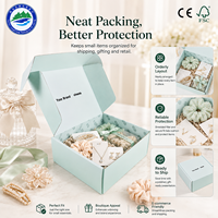 Boîtes en carton ondulé personnalisées avec revêtement UV et doublure en mousse pour accessoires capillaires et petits cadeaux - Logo personnalisé