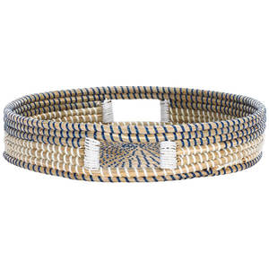 Adeana, bandeja para servir de ratán Natural hecha a mano, cesta de mimbre de estilo de diseño costero para organizador de almacenamiento decorativo de Ramadán - Product Image 3