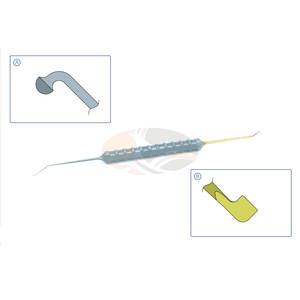 Rotador de Hongos Manual Nucleus Chopper de Acero Inoxidable Altamente Pulido de 0.65 mm, Instrumentos Oftálmicos de Alta Calidad y Seguros - Product Image 1