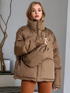 Col montant surdimensionné tendance 2025 haute qualité meilleure vente chaud femmes bulle bouffante doudoune pour dames - Product Image 5