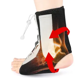 Penyangga pergelangan kaki logam dapat disesuaikan, untuk keseleo, Achilles Tendonitis & Plantar Fasciitis menghilangkan rasa sakit - Product Image 6