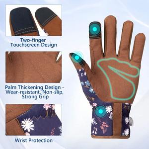 Gants de jardin en cuir pour femmes de haute qualité pour le désherbage de jardinage - Product Image 3