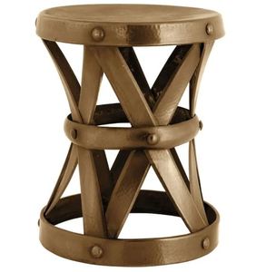 โต๊ะกาแฟทรง x ขัดเงาสีเงินแบบโบราณอุปกรณ์ตกแต่งบ้านสวนห้องนั่งเล่น - Product Image 5