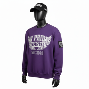 High Quality Custom Made Men's Sweatshirt Fleece 100% Cotton Quick Dry Heavyweight Custom Logo & Color OEM Service - Product Image 4