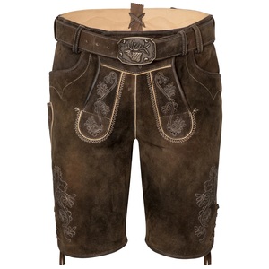 Auténticos Premium 100% cuero Lederhosen Bavarian Shorts Elegant Trachten Wears High Street Style Precio al por mayor - Product Image 1