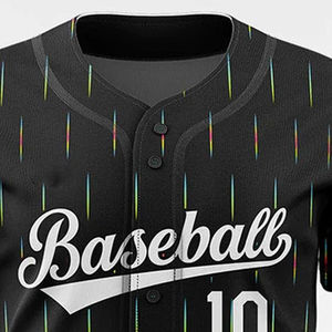 Camiseta de Béisbol de Malla Personalizada 2025, Transpirable, Cómoda, de Secado Rápido, Talla Grande, Poliéster OEM - Product Image 6