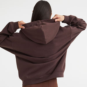 Top corto de algodón para mujer, sudaderas con capucha, nueva llegada, ropa de moda de Color sólido, Top corto para mujer, sudaderas con capucha - Product Image 3