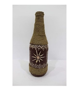 High Quality Customized Recycle Jute One <b>Wine</b> <b>Bottle</b> Elegant for Home Hotel Decor Usage in Wholesale Cheap Price Jute <b>Bottle</b> - Product Image 4