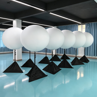 Ballon LED Gonflable Étanche de 1,8 à 2,4 m avec Support, Globe Lumineux pour Événements Extérieurs, Mariages, Fêtes, Scènes et Festivals
