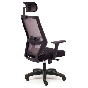 Silla de Oficina Contemporánea HOM1083-02 con Respaldo Ergonómico de Malla, Reposacabezas Ajustable, Material de Espuma y Madera Contrachapada para Visitantes, Estilo Elevable - Product Image 3