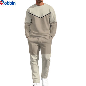 <b>Top</b> Trend Men's Winter Crew Neck Casual Sports Suit Heavyweight Breathable Long-Sleeved <b>Trousers</b> Loose Sweatshirt Sweatpants - Product Image 1