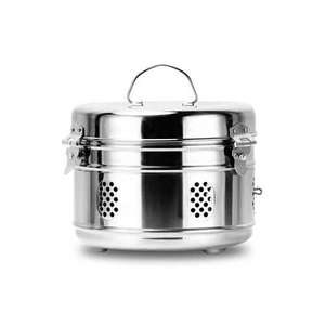 Holloware Esterilizador Drums Box Laparoscopio y bandeja de instrumentos quirúrgicos laparoscópicos Caja de acero inoxidable 540*250*70mm - Product Image 2