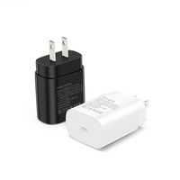 Penjualan Pabrik HNT Pengisi Daya Dinding Cepat 25W USB C PD PPS Colokan US/EU/UK/AU Tipe C Adaptor Perjalanan untuk Seri Samsung