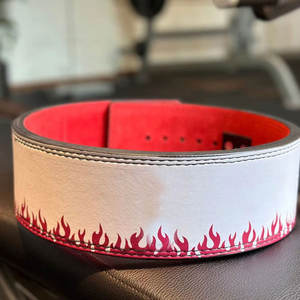 Gran oferta, nuevo diseño, personaje de Anime, cinturones de palanca de gimnasio de piel de vaca impresos, cuero genuino, Fitness, levantamiento de pesas, equipo de gimnasio - Product Image 1