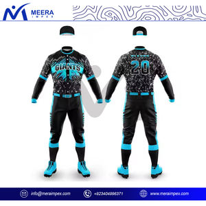 ชุดเครื่องแบบเบสบอลสำหรับผู้ชายพิมพ์ลายปักโลโก้และตัวเลขตามสั่งชุดเต็มตัวสำหรับชุดเกมผ้าน้ำหนักเบา - Product Image 2