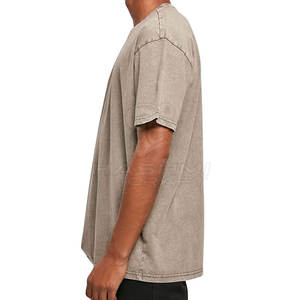 Camiseta Casual de Uso Diario con Lavado Ácido para Hombre, Camiseta de Algodón, Tela Suave, Ajuste Cómodo, Estilo Urbano Moderno - Product Image 5