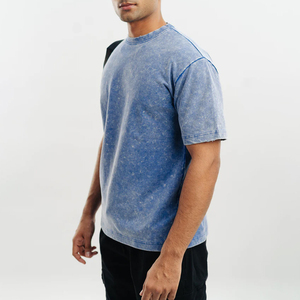 T-shirt à manches courtes pour homme en coton 100% de haute qualité, coupe classique, impression numérique personnalisée, motif uni, respirant, séchage rapide - Product Image 3