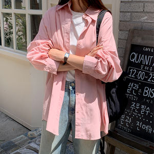 Bien fait vente chaude décontracté quotidien porter bonne qualité coupe ample chemise vêtements Earls coupe ample couleur chemise - Product Image 4