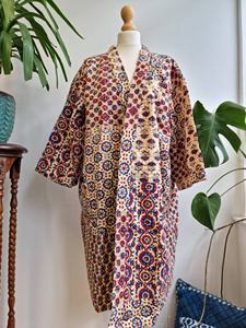 Antique Impression Designer Motif Kantha Kimonos Robes Longueur Au Genou Été Printemps Porter Plage Fête D'anniversaire Taille Libre - Product Image 6
