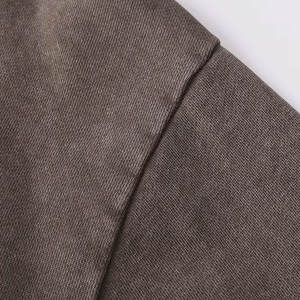 เสื้อฮู้ดโชว์ไหล่โอเวอร์ไซส์ผู้ชายวินเทจเฮฟวีเวตซักได้ออกแบบลายสตรีทแวร์ฤดูหนาว - Product Image 5