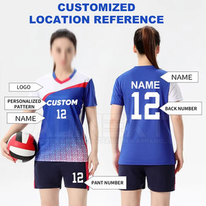 Uniforme de volley-ball personnalisé avec logo, respirant, en matériau durable, unisexe, pour adultes, vêtements d'entraînement, produit phare - Product Image 4