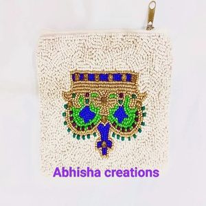 Monedero de Cuentas Hecho a Mano, Estilo Vintage, Cartera Pequeña de Lujo con Cuentas de Vidrio de Primera Calidad, Accesorio de Moda para Mujer para Monedas - Product Image 3