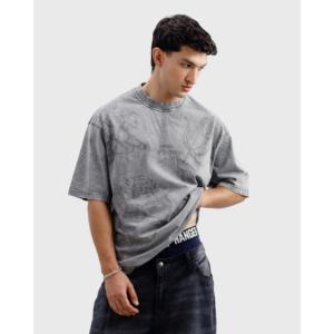 T-shirt Cherub 100% Coton Jersey 280/300 Grammes Style Hip Hop Coupe Longue Impression Sérigraphique Motif Uni Lavé Intégralement - Product Image 6