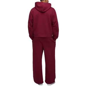 Ensemble de sweat-shirt à capuche à fermeture éclair en deux pièces en coton 100% poids lourd 430 g/m² pour hommes, sweat-shirts et pantalons de survêtement de haute qualité personnalisés pour l'hiver - Product Image 2