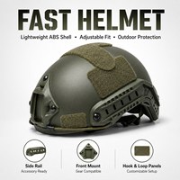 Casque tactique d'extérieur FAST ABS 3A pour adulte, nouvelle version améliorée Wendy, résistant à l'eau, système de suspension réglable, coussinets à mémoire de forme, luxe