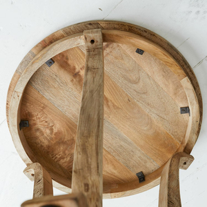 โต๊ะกาแฟทำจากไม้เนื้อแข็งทรงกลมที่ทันสมัยเฟอร์นิเจอร์ห้องนั่งเล่นหรูหราสำหรับบ้านหรือห้องนอนสำหรับห้องครัวร้านอาหารหรือสำนักงาน - Product Image 5