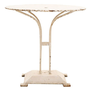 Best Selling Modern Style Iron Parisian Coffee <b>Table</b> With <b>Round</b> Wood Top Cafe <b>Side</b> End <b>Table</b> Furniture In Economically Priced - Product Image 5
