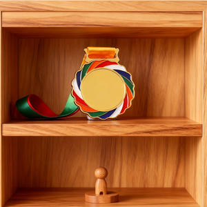 Medaglia in Lega di Zinco Personalizzata, Medaglia d'Oro con Nastro, Adatta per Vari Eventi, Competizioni e Premiazioni Onorarie - Product Image 3