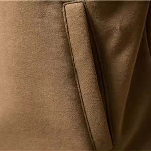 Sweats à capuche décontractés 100% coton pour hommes avec col à capuche Sweatshirts de couleur unie à la mode - Product Image 2