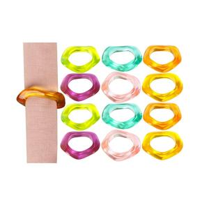 Luxury <b>Resin</b> Classic Napkin <b>Rings</b> Handcrafted Elegant Wedding Party Table Decor Durable Eco-Friendly Customizable Home - Product Image 1