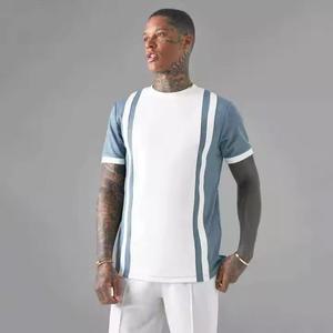 เสื้อยืดคอกลมแขนสั้นผ้าเจอร์ซีย์ผ้าฝ้าย 100% สไตล์วินเทจลำลองสำหรับฤดูร้อน ไม่หดตัว ล้างสีแบบแอซิดพิมพ์ลายพัฟ - Product Image 5