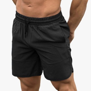 Directo de fábrica Pantalones cortos de gimnasio de verano Fresco y transpirable Bordado personalizado Loose Fit Patrón sólido para hombres - Product Image 6
