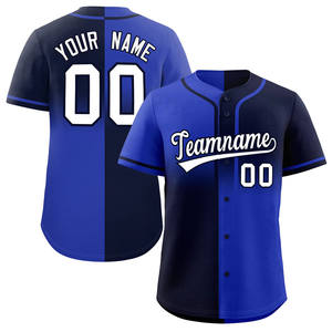 Maillot de baseball Manufacture Button avec design fendu à double tonalité et dégradé vertical pour les commandes d'équipe et OEM - Product Image 5