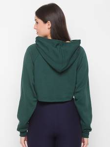 Sudadera con capucha elegante y personalizada con logo frontal, estilo urbano, de forro polar, anti-bolitas, para mujer, de corte holgado, tipo chándal. - Product Image 3