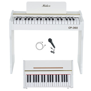 Piano de Juguete de Madera Midex CP-360WH - 37 Teclas, Funciona con Pilas, con Teclas Realistas - Product Image 3
