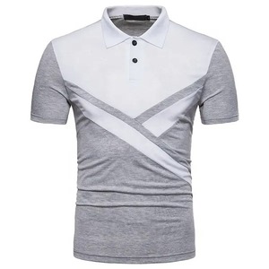Vente en gros Nouvel arrivage de t-shirts polo pour hommes pour l'été logo personnalisé avec manches courtes et motif uni polo en tissu tricoté - Product Image 4