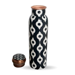 Pure Copper Painted <b>Water</b> <b>Bottles</b> Factory Directly Sale New Style Copper <b>Bottle</b> Hammered Travelling Copper <b>Water</b> <b>Bottle</b> - Product Image 3