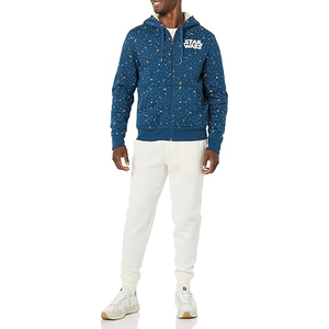 Sweat à capuche léger en molleton 100% coton, respirant, confortable, flexible, avec fermeture éclair, pour l'extérieur, confortable, chaud, pour l'hiver - Product Image 6