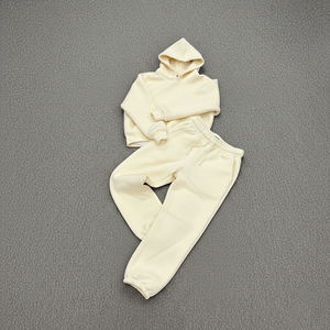 Conjunto de 2 piezas de chándal para hombre, sudadera con capucha y pantalones de chándal, de felpa 100% algodón, lavado ácido, estilo vintage, oversize, peso medio, personalizado al por mayor - Product Image 6