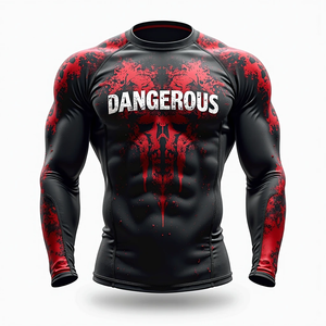Rashguards Personalizados Transpirables para BJJ y MMA, 100% Poliéster, Antibacterianos, de Secado Rápido, Proveedor Mayorista, para Entrenamiento, Competencia y Gimnasio - Product Image 2
