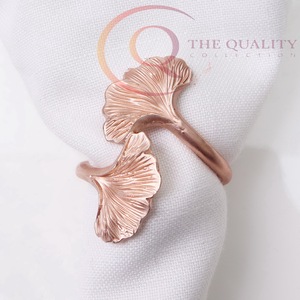 Ensemble d'anneaux de serviette décoratifs en métal pour table à manger, design haut de gamme, accessoire de décoration de table pour les fêtes à domicile et les événements de mariage - Product Image 5