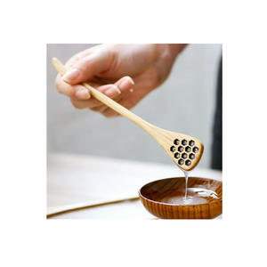 ช้อนน้ำผึ้งคุณภาพดีทำจากไม้ธรรมชาติอุปกรณ์ในครัวเรือนแท่งน้ำผึ้ง - Product Image 5
