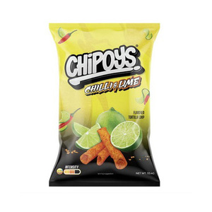 Chips de Maíz Enrollados Picantes con Chile y Limón Chipoys, Chips de Tortilla Picantes Chipoys, Crujientes con Chile y Limón - Product Image 1
