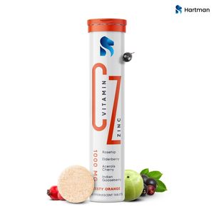 1000mg Impulso inmunológico Vitamina C + Zinc Zesty Sabor a naranja Elderberry Rosehip Acerola Cherry 20 cápsulas en polvo para adolescentes - Product Image 3